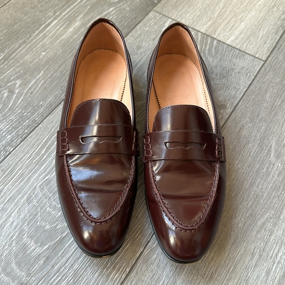 J.Crew Academy penny loafers in Oxblood - Picture 3 of 10